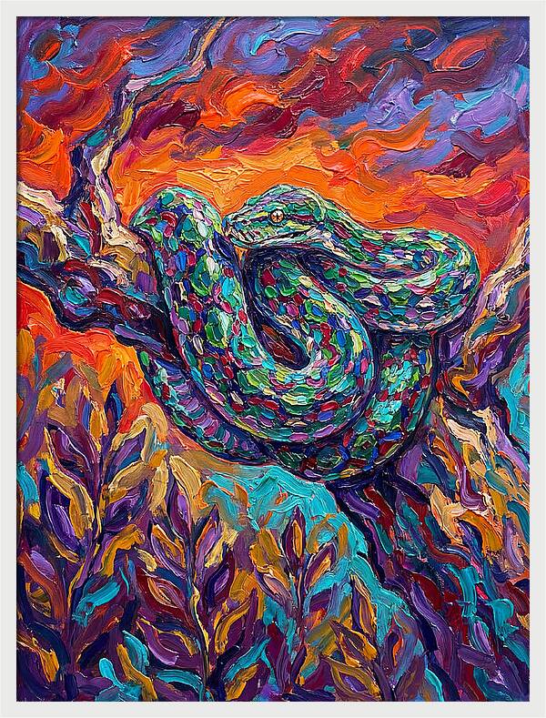 Reticulated Python In Color