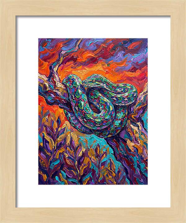 Reticulated Python In Color