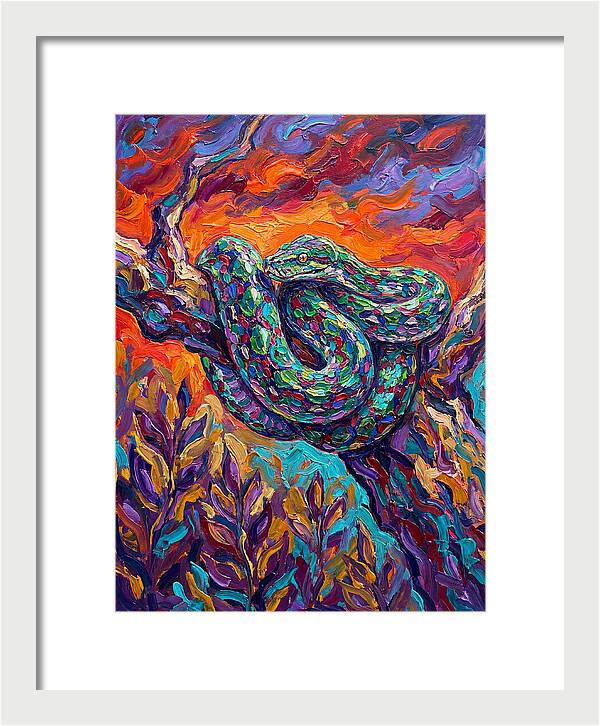 Reticulated Python In Color