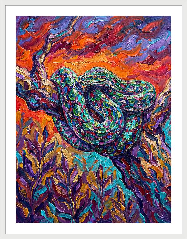 Reticulated Python In Color