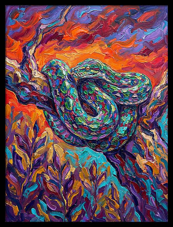 Reticulated Python In Color