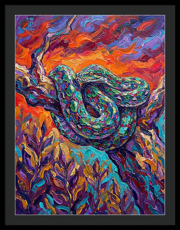 Reticulated Python In Color