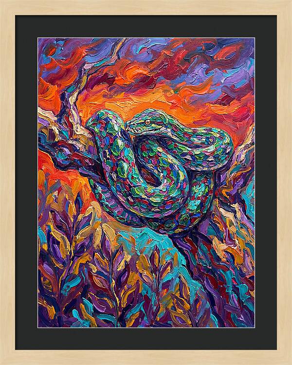 Reticulated Python In Color