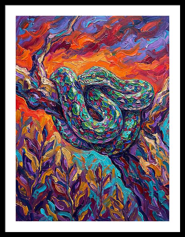 Reticulated Python In Color
