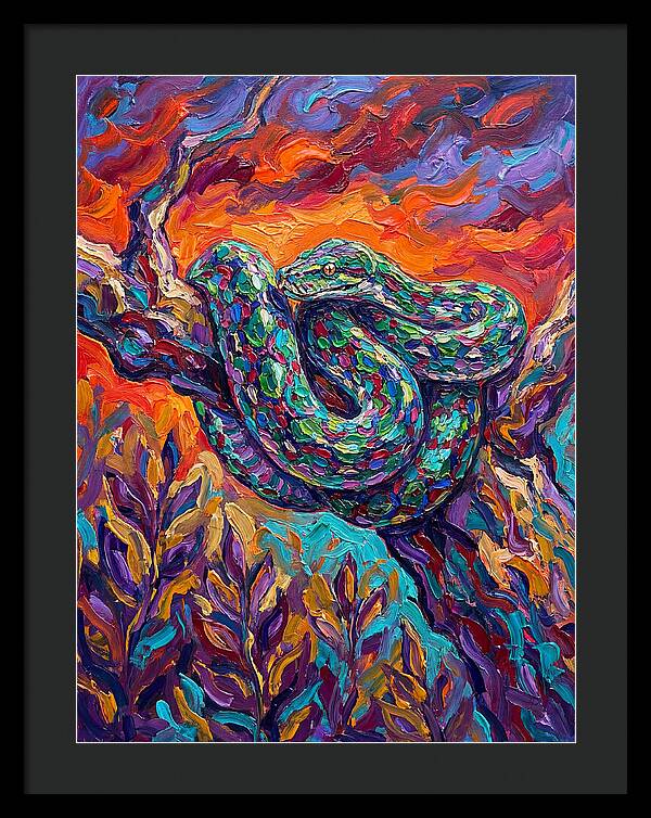Reticulated Python In Color