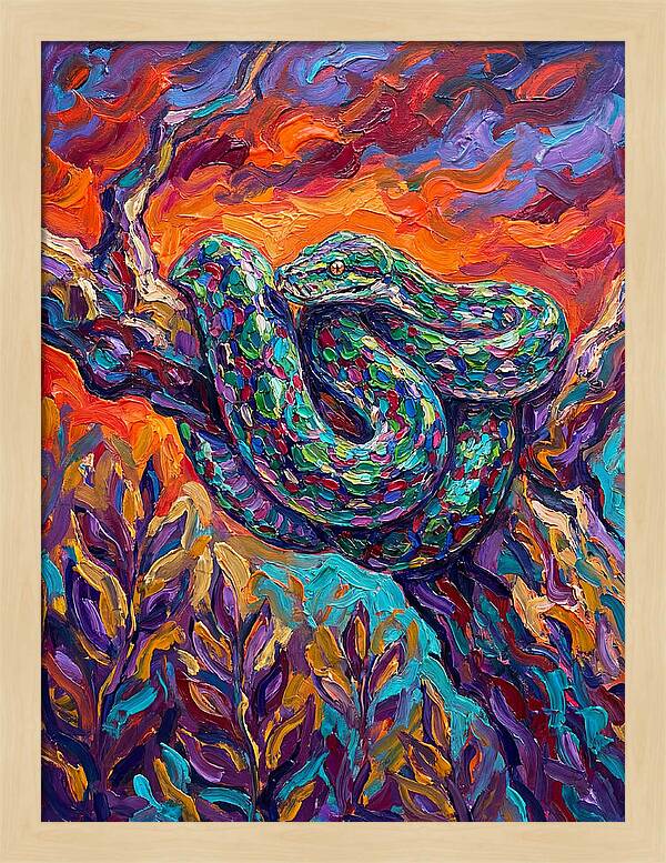 Reticulated Python In Color