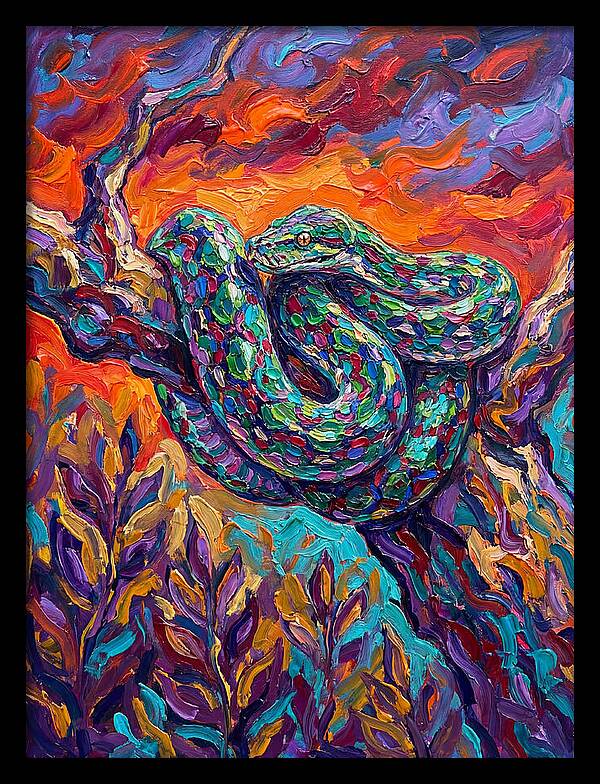 Reticulated Python In Color