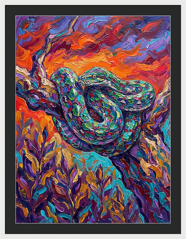 Reticulated Python In Color