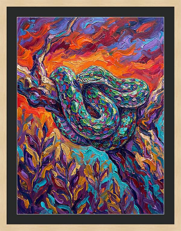 Reticulated Python In Color