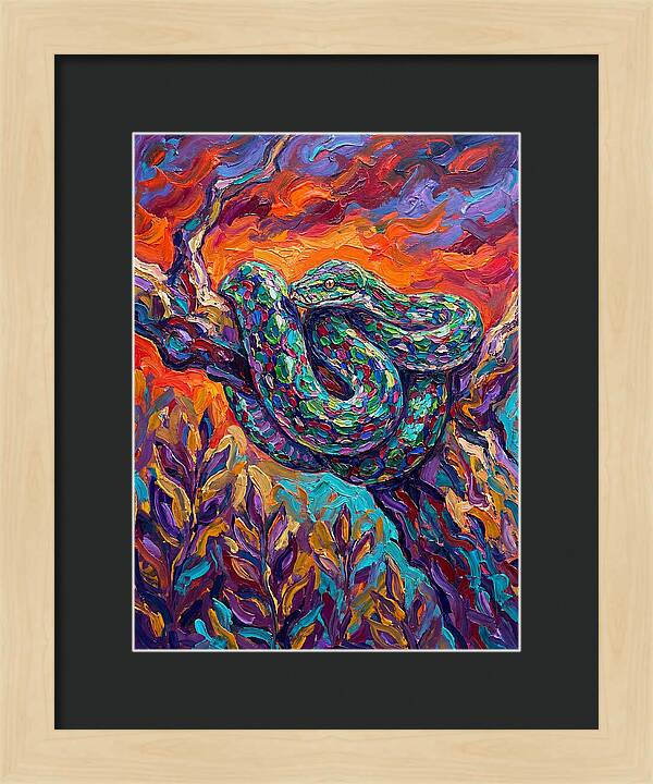 Reticulated Python In Color