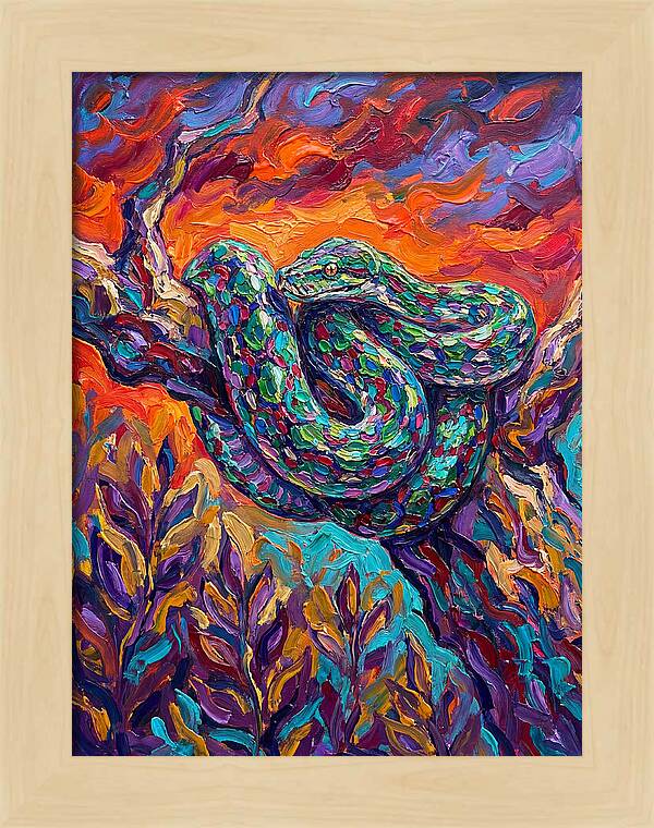 Reticulated Python In Color
