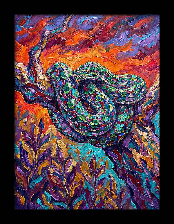 Reticulated Python In Color