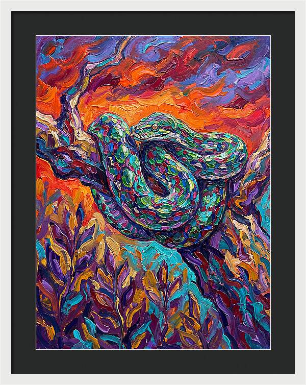 Reticulated Python In Color