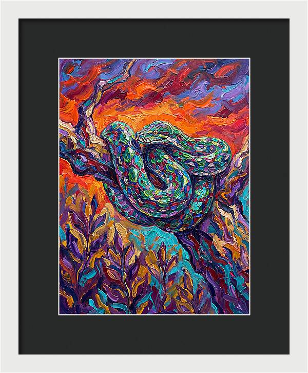 Reticulated Python In Color