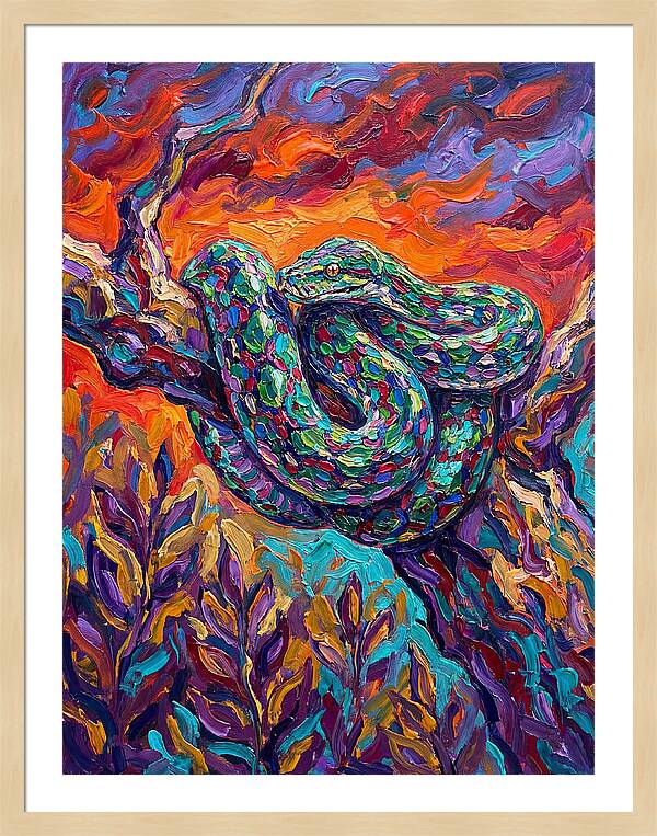 Reticulated Python In Color