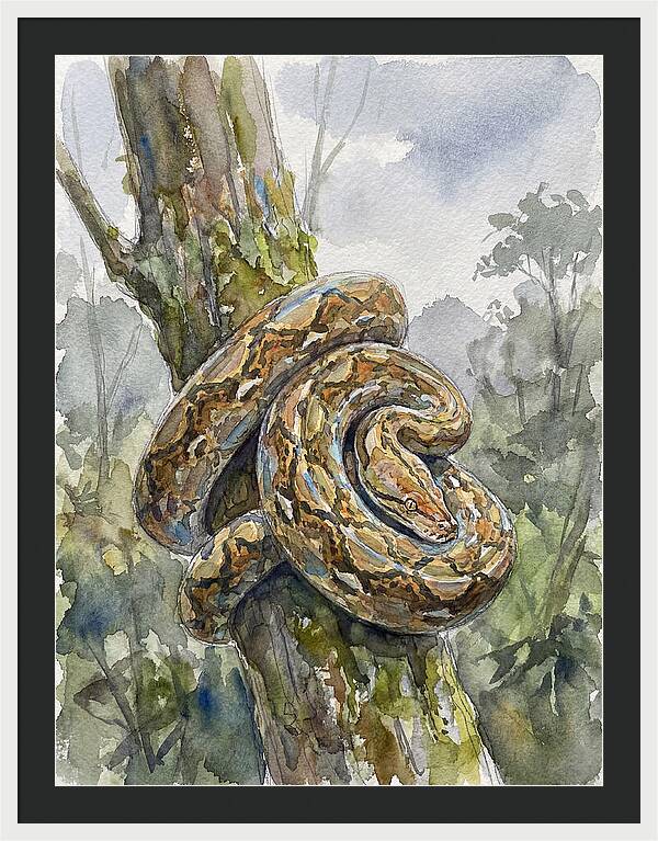 Reticulated Python In Nature