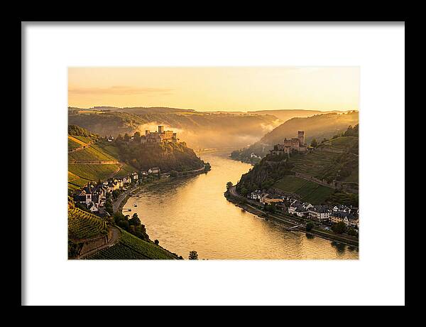 Rhine Gorge At Golden Hour