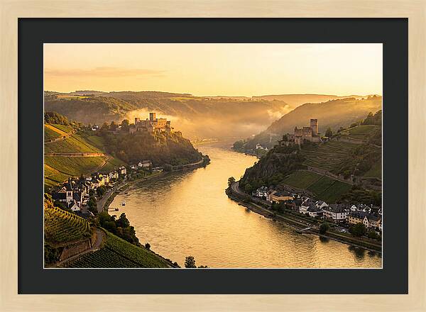 Rhine Gorge At Golden Hour