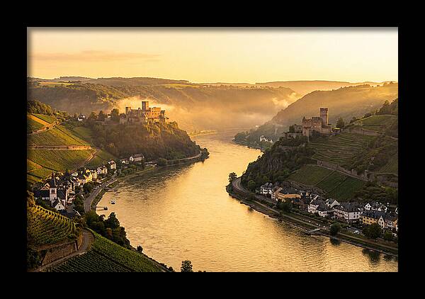 Rhine Gorge At Golden Hour