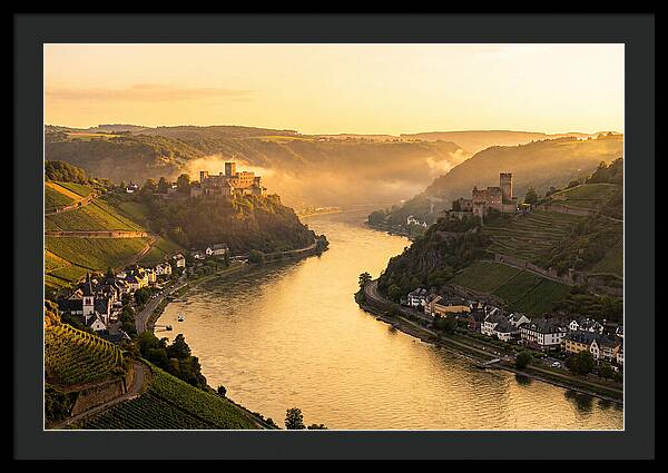 Rhine Gorge At Golden Hour