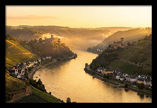 Rhine Gorge At Golden Hour