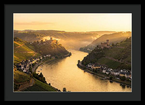 Rhine Gorge At Golden Hour