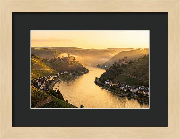 Rhine Gorge At Golden Hour