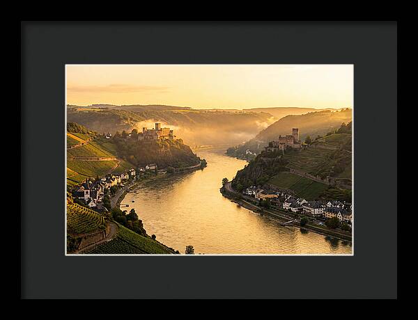 Rhine Gorge At Golden Hour