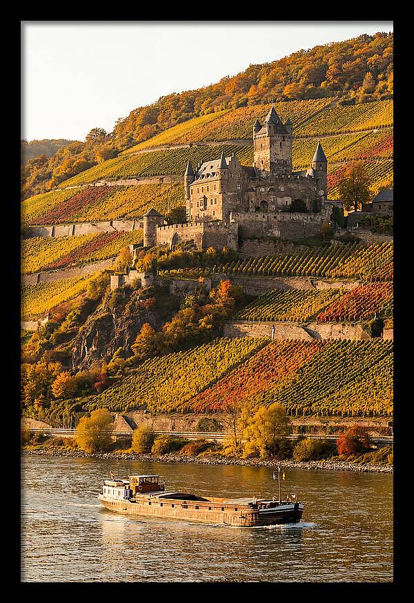 Rhine Valley Castle At Golden Hour