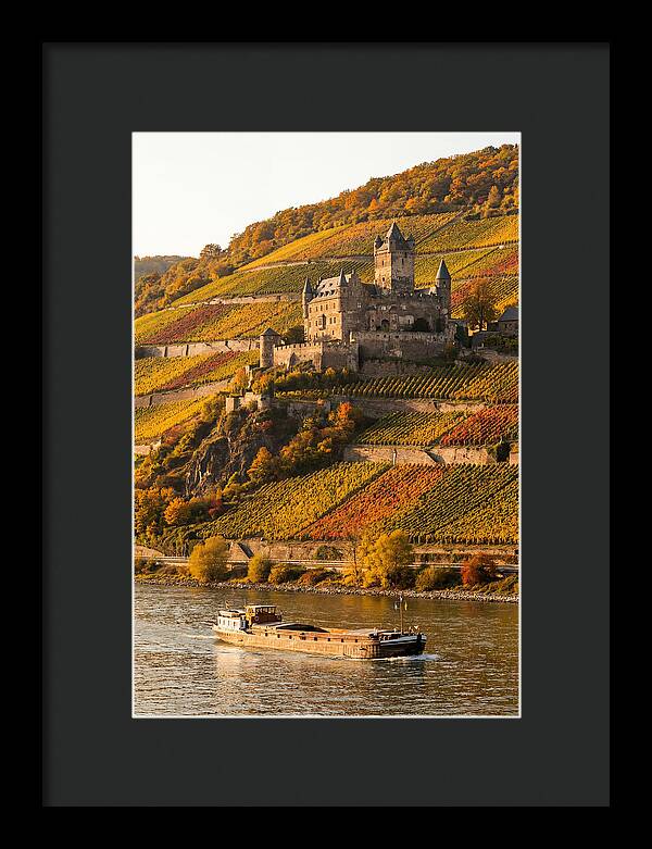 Rhine Valley Castle At Golden Hour