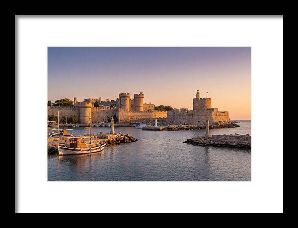 Rhodes Old Town At Dusk