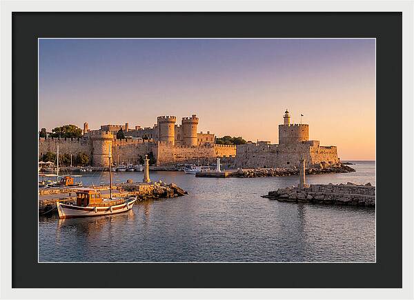 Rhodes Old Town At Dusk