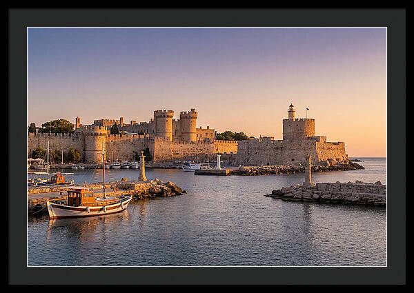 Rhodes Old Town At Dusk