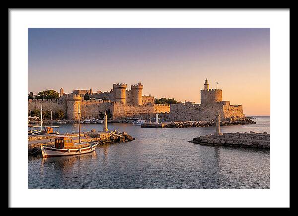 Rhodes Old Town At Dusk