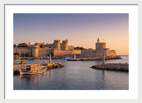 Rhodes Old Town At Dusk