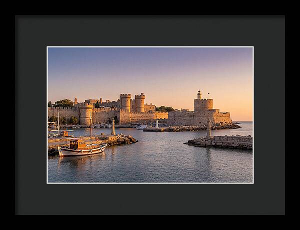 Rhodes Old Town At Dusk