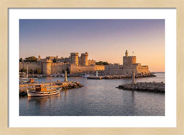 Rhodes Old Town At Dusk