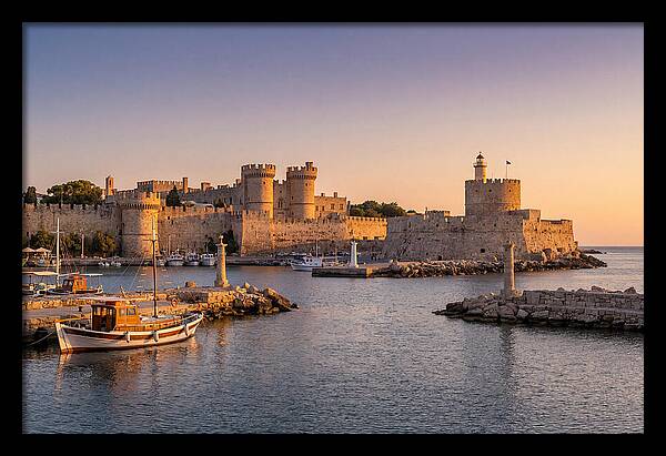 Rhodes Old Town At Dusk