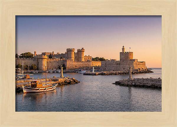Rhodes Old Town At Dusk