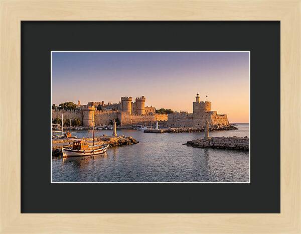Rhodes Old Town At Dusk
