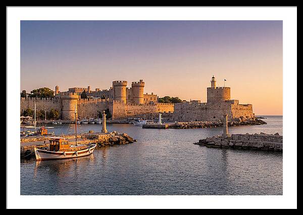 Rhodes Old Town At Dusk