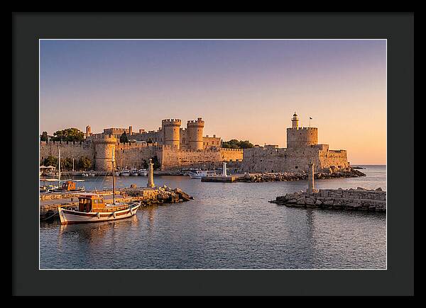 Rhodes Old Town At Dusk