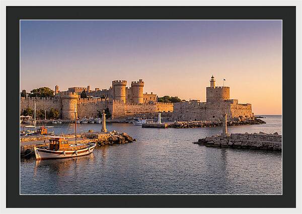 Rhodes Old Town At Dusk