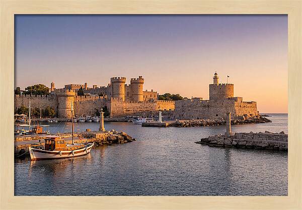 Rhodes Old Town At Dusk