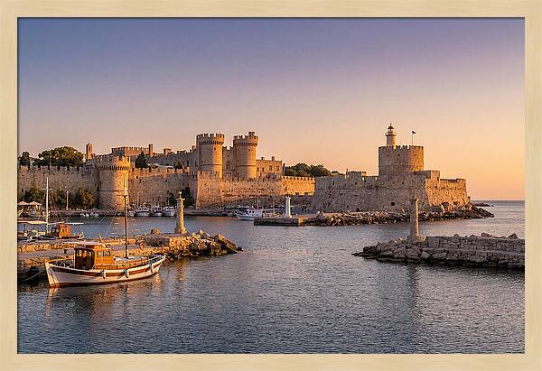 Rhodes Old Town At Dusk