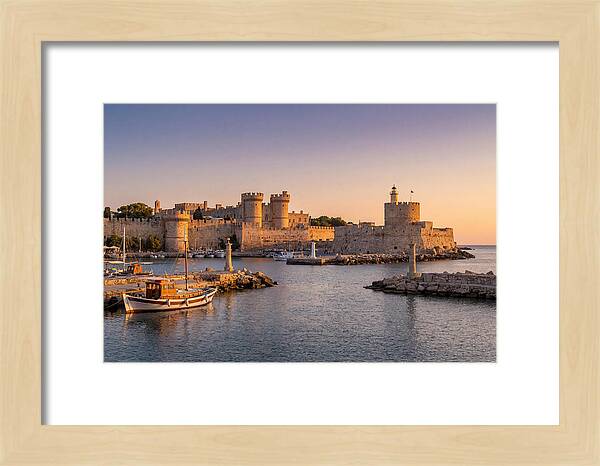 Rhodes Old Town At Dusk