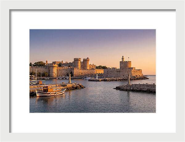 Rhodes Old Town At Dusk