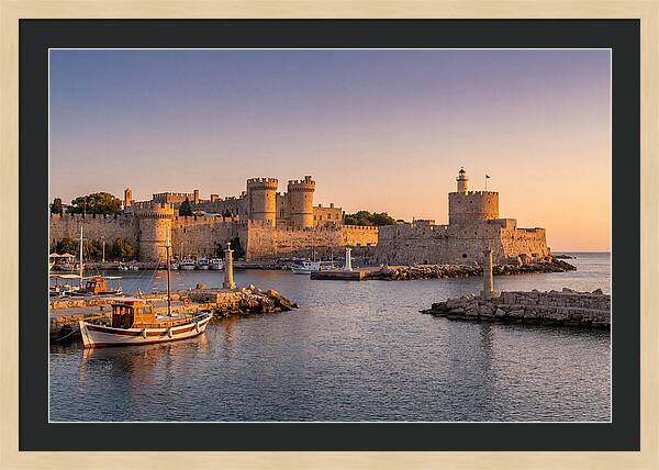 Rhodes Old Town At Dusk