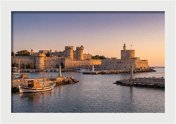 Rhodes Old Town At Dusk