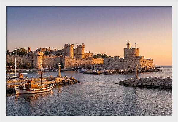 Rhodes Old Town At Dusk
